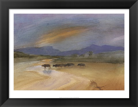 Framed Cattle Crossing Print