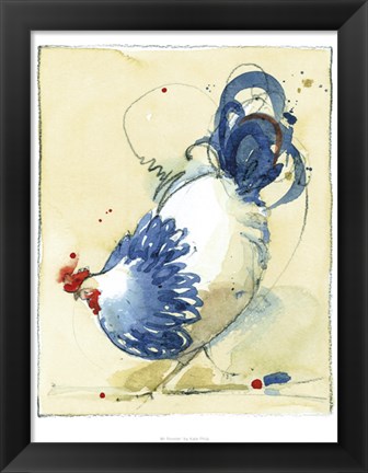 Framed Mr Rooster Print