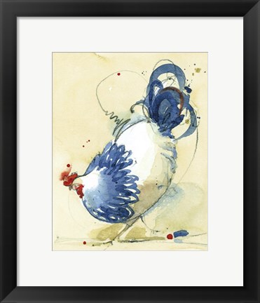 Framed Mr Rooster Print