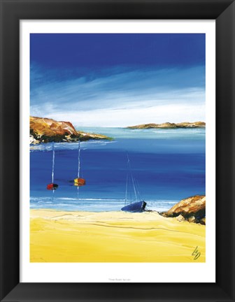 Framed Three Boats Print