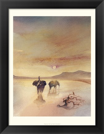 Framed Elephant Call Print