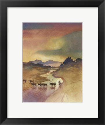 Framed Ewasonyiro River Print