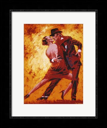 Framed Golden Tango Print