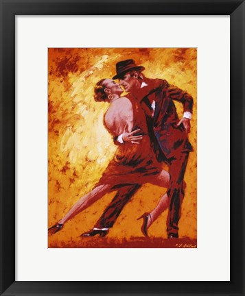 Framed Golden Tango Print