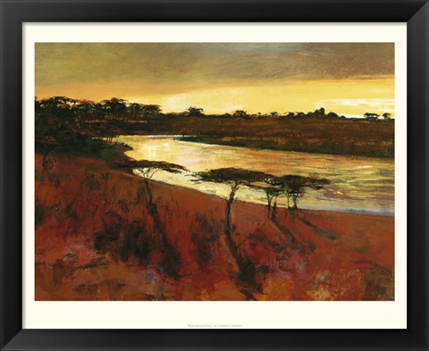 Framed Meandering River Print