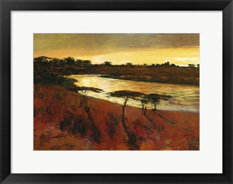 Framed Meandering River Print