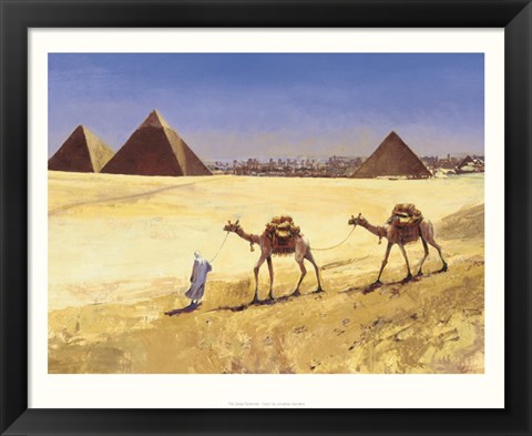 Framed Great Pyramids - Cairo Print