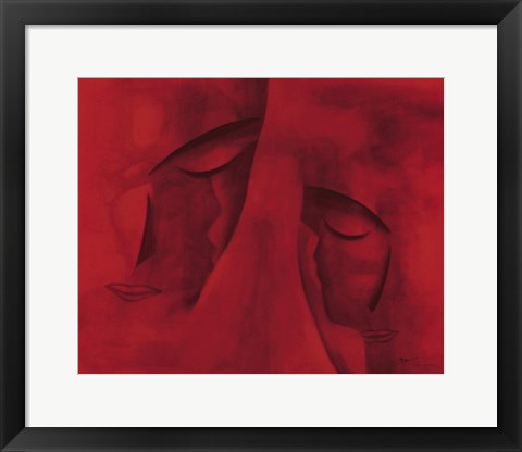 Framed Les Deux Visages Print