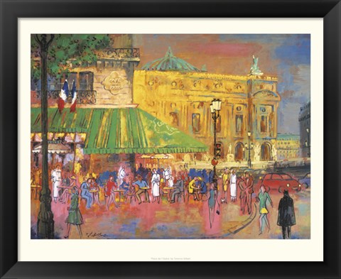 Framed Place de l&#39;Opera Print