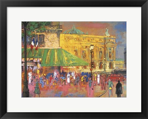 Framed Place de l&#39;Opera Print