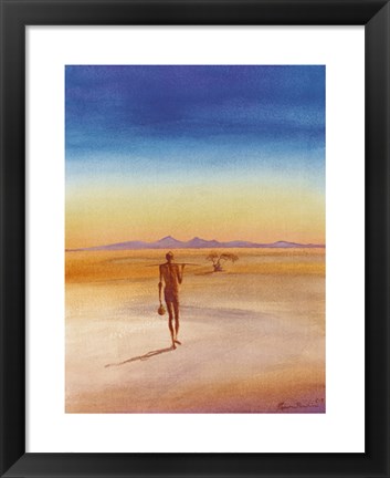 Framed Heading Home Print