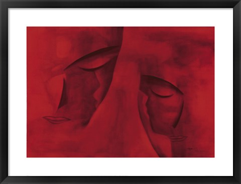 Framed Les Deux Visages Print