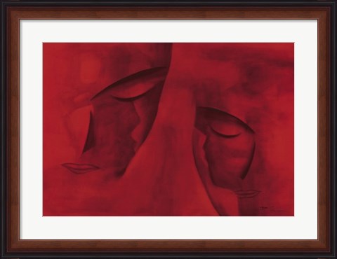 Framed Les Deux Visages Print