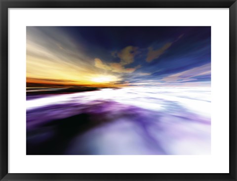 Framed Surreal Sky I Print