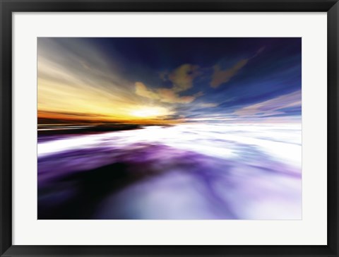 Framed Surreal Sky I Print