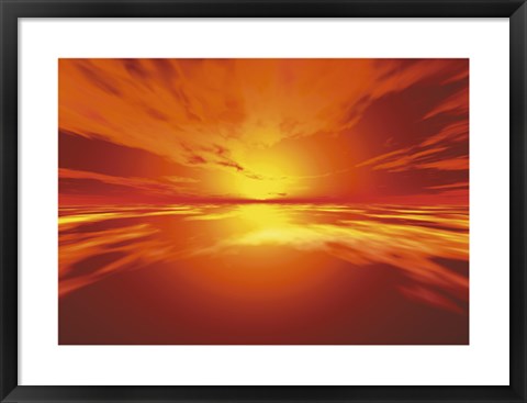 Framed Surreal Sky II Print