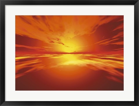 Framed Surreal Sky II Print