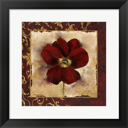 Framed Pansy Print