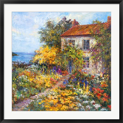 Framed Sea Cottage Print