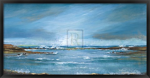 Framed Sea Wall II Print