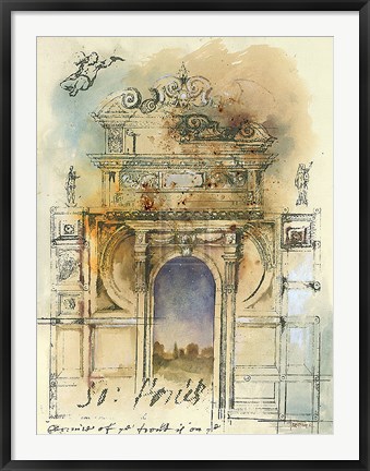 Framed Monument II Print