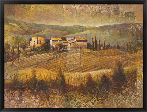 Framed Chianti Land I Print