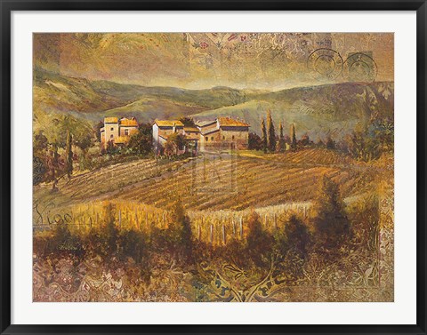 Framed Chianti Land I Print