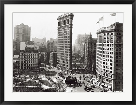 Framed Flatiron Building, NYC 1916 Print