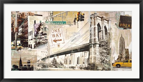 Framed Manhattan Print