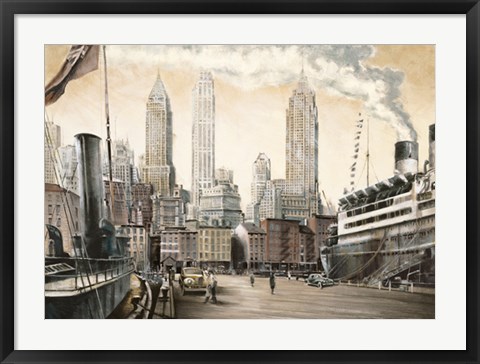 Framed Departure, New York Print