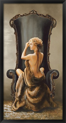 Framed Seated Beauty Print