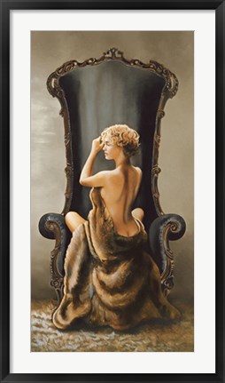 Framed Seated Beauty Print