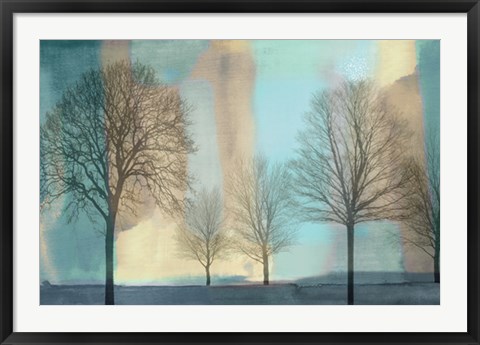 Framed Misty Morning I Print