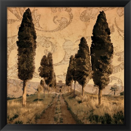 Framed Tuscany I Print