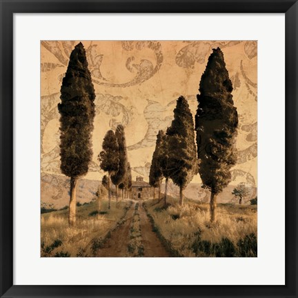 Framed Tuscany I Print