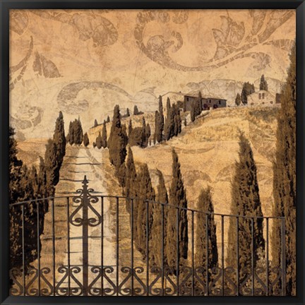 Framed Tuscany II Print