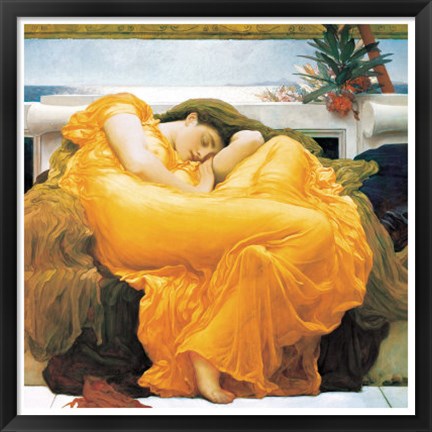 Framed Flaming June, c.1895 Print