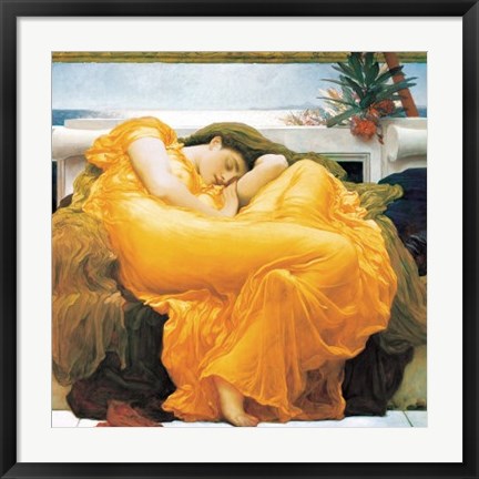 Framed Flaming June, c.1895 Print