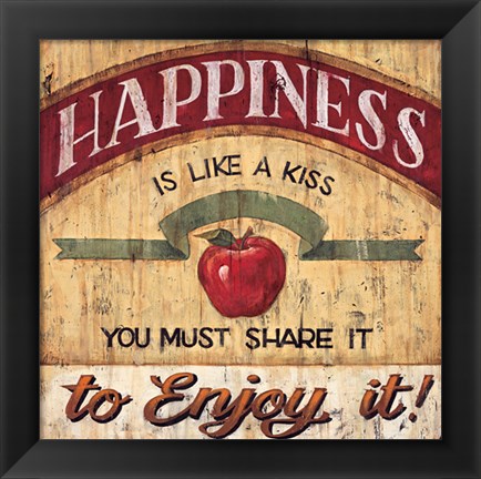 Framed Happiness Print