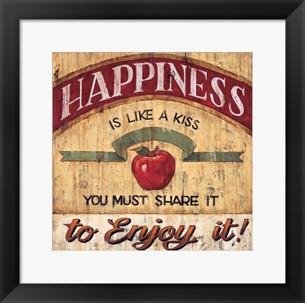 Framed Happiness Print