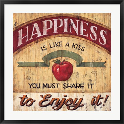 Framed Happiness Print