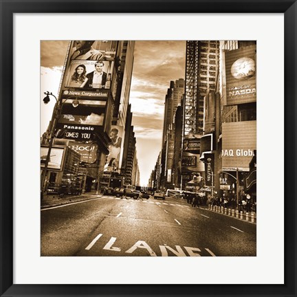 Framed Times Square Print