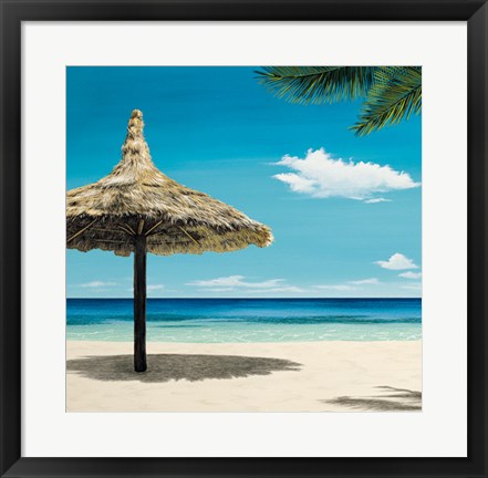 Framed Seashore Serenity I Print