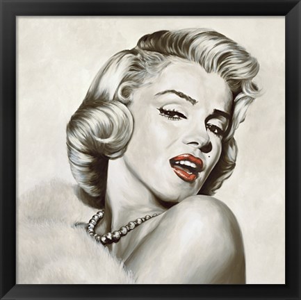 Framed Marilyn Monroe - Dazzle Print