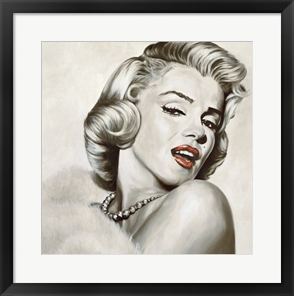 Framed Marilyn Monroe - Dazzle Print