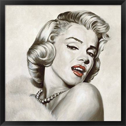 Framed Marilyn Monroe - Dazzle Print