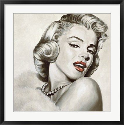 Framed Marilyn Monroe - Dazzle Print