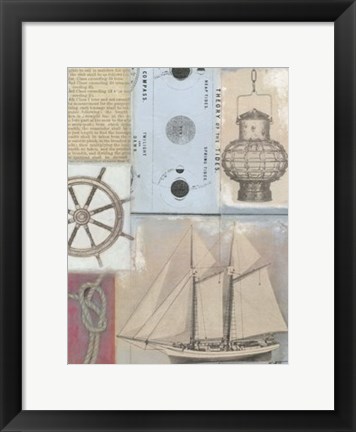 Framed Sailor&#39;s Journal II Print