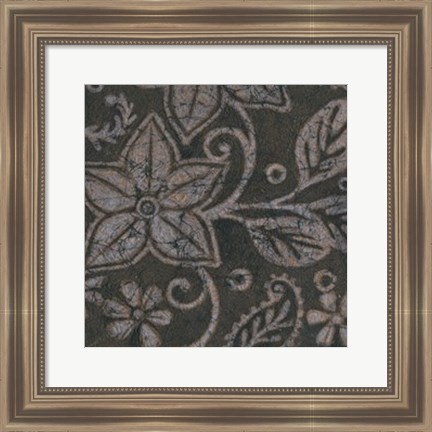 Framed Island Batik I Print