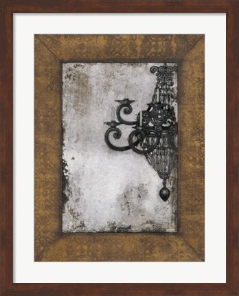 Framed Antique Chandelier II Print